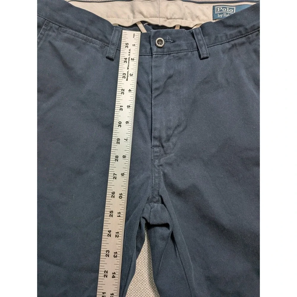 Polo Ralph Lauren Pants Men's 32x32 Navy Cotton Chino Classic Fit Pony Logo